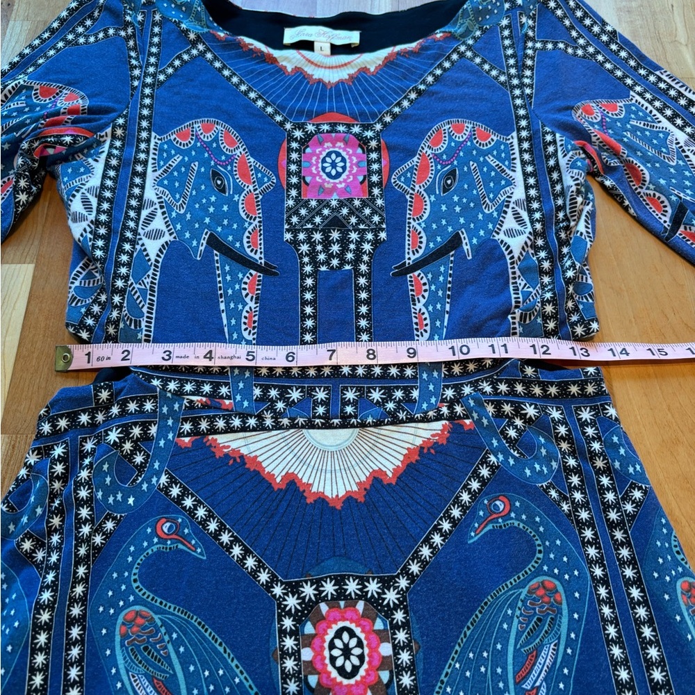 Mara Hoffman Blue and Pink Long Sleeve Dress - Picture 9 of 10